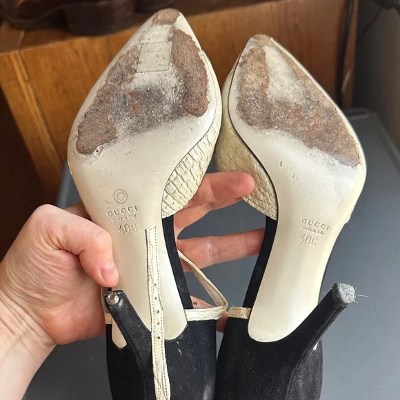 Gucci vintage Black and White Women display picture 1